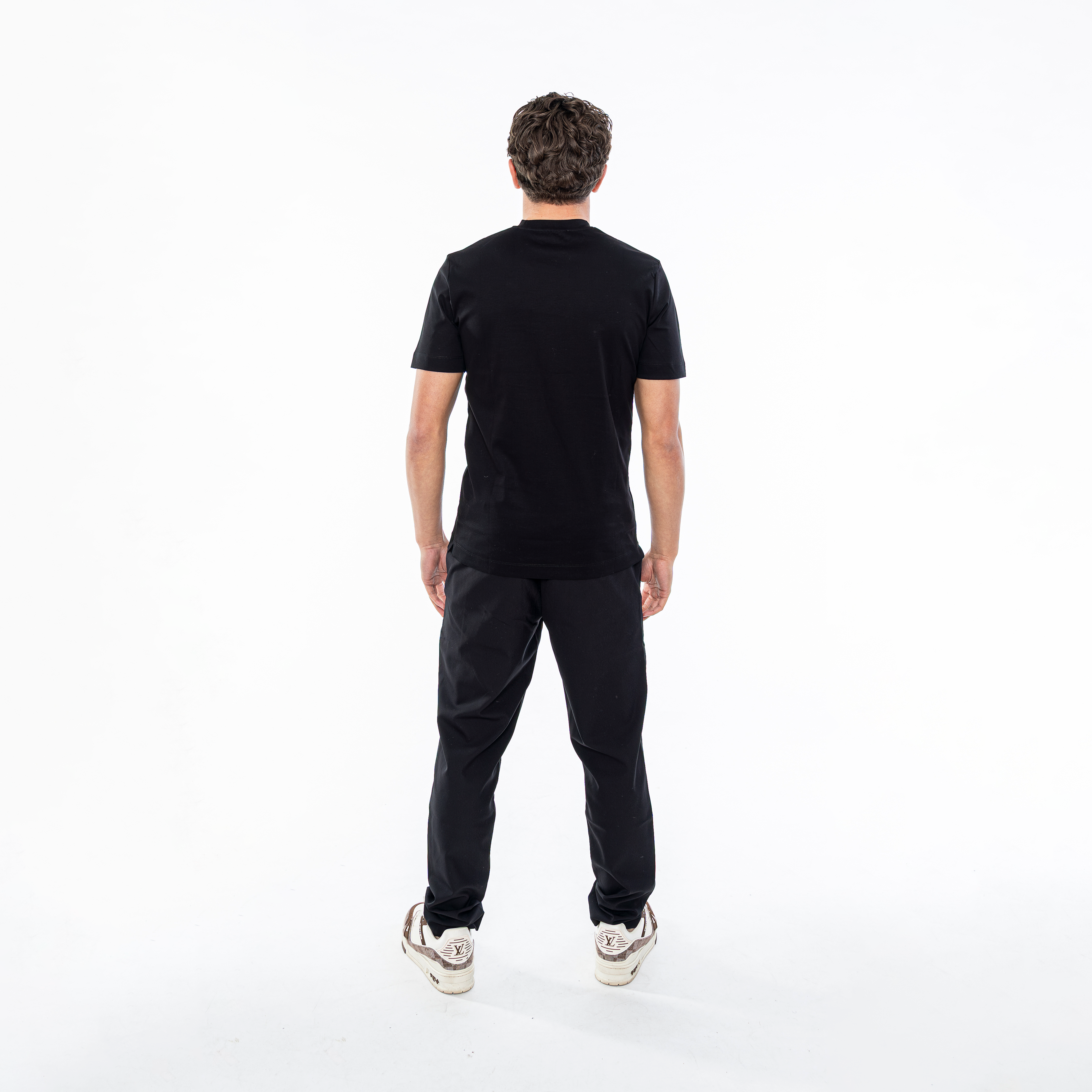 Nachtzwart | Glanzend shirt