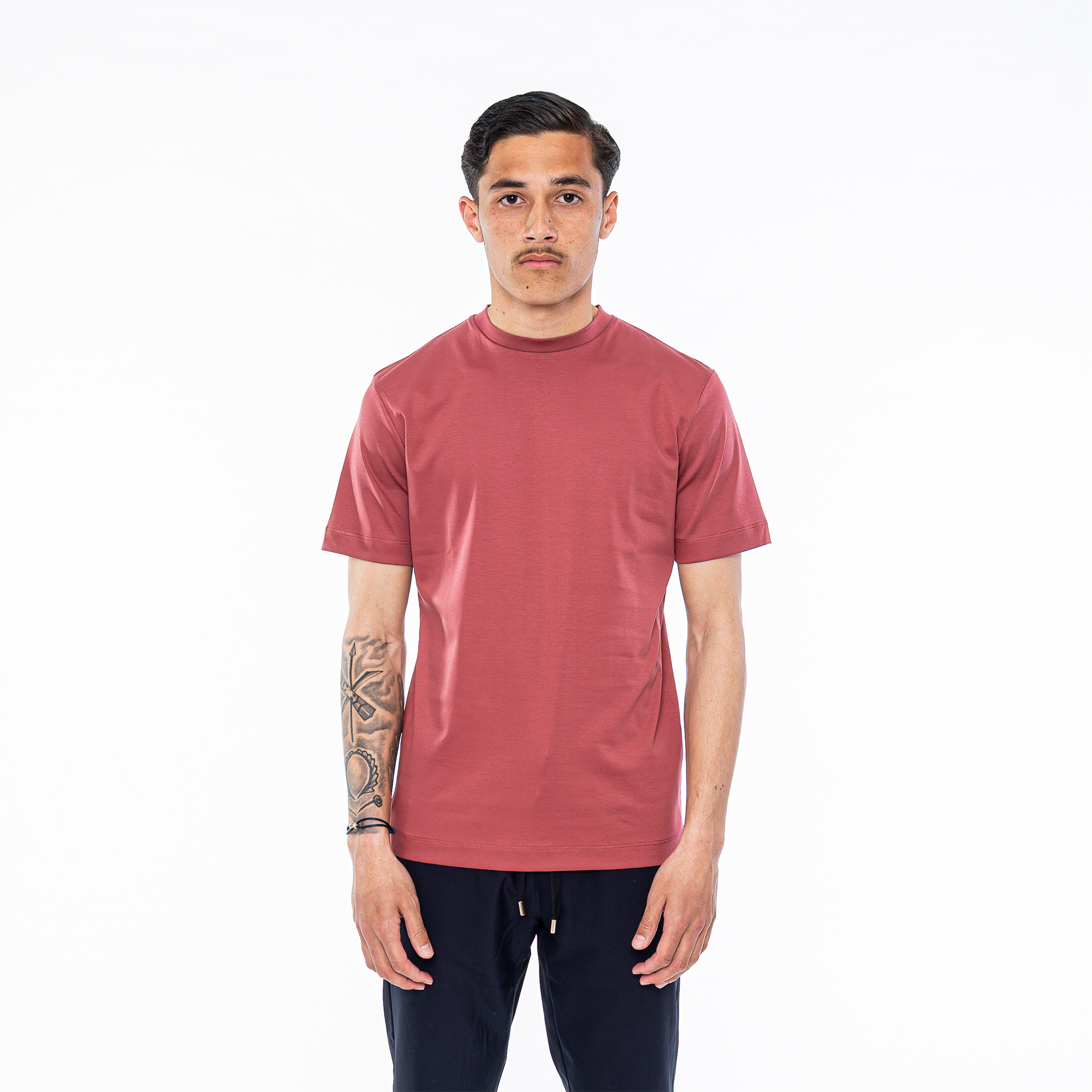 Karmozijnrood | Glanzend shirt