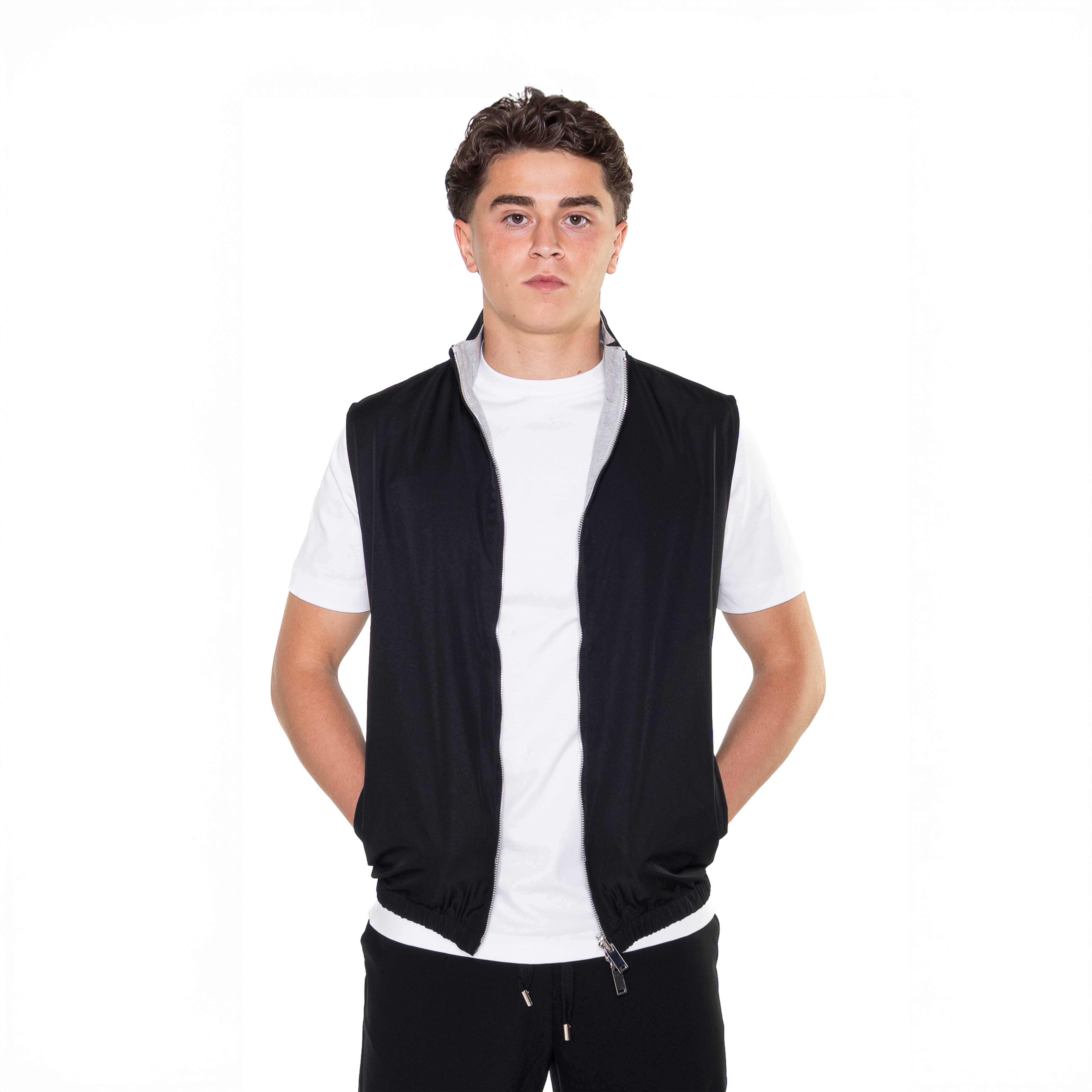 Nachtzwarte bodywarmer