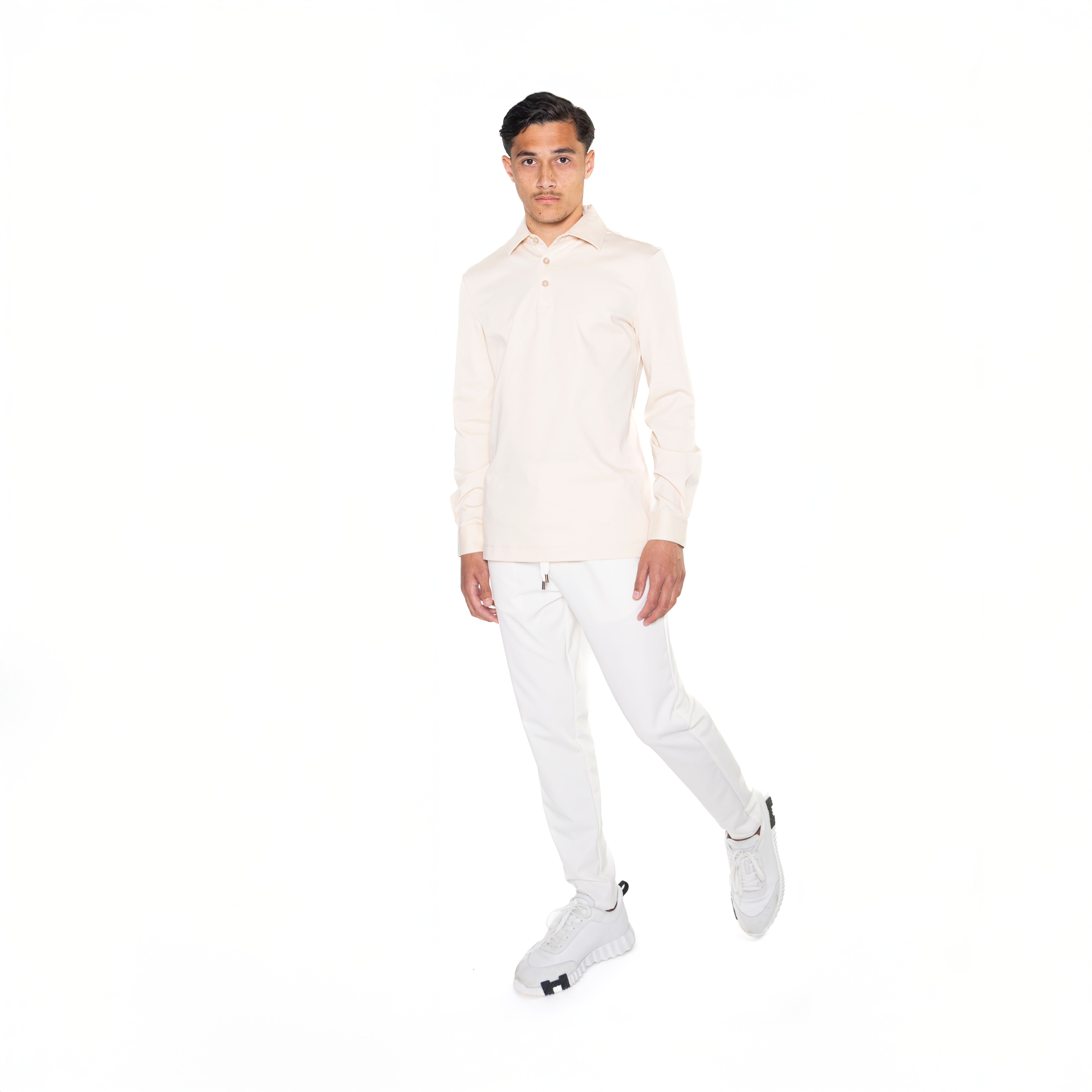 Zandbeige lange mouwen