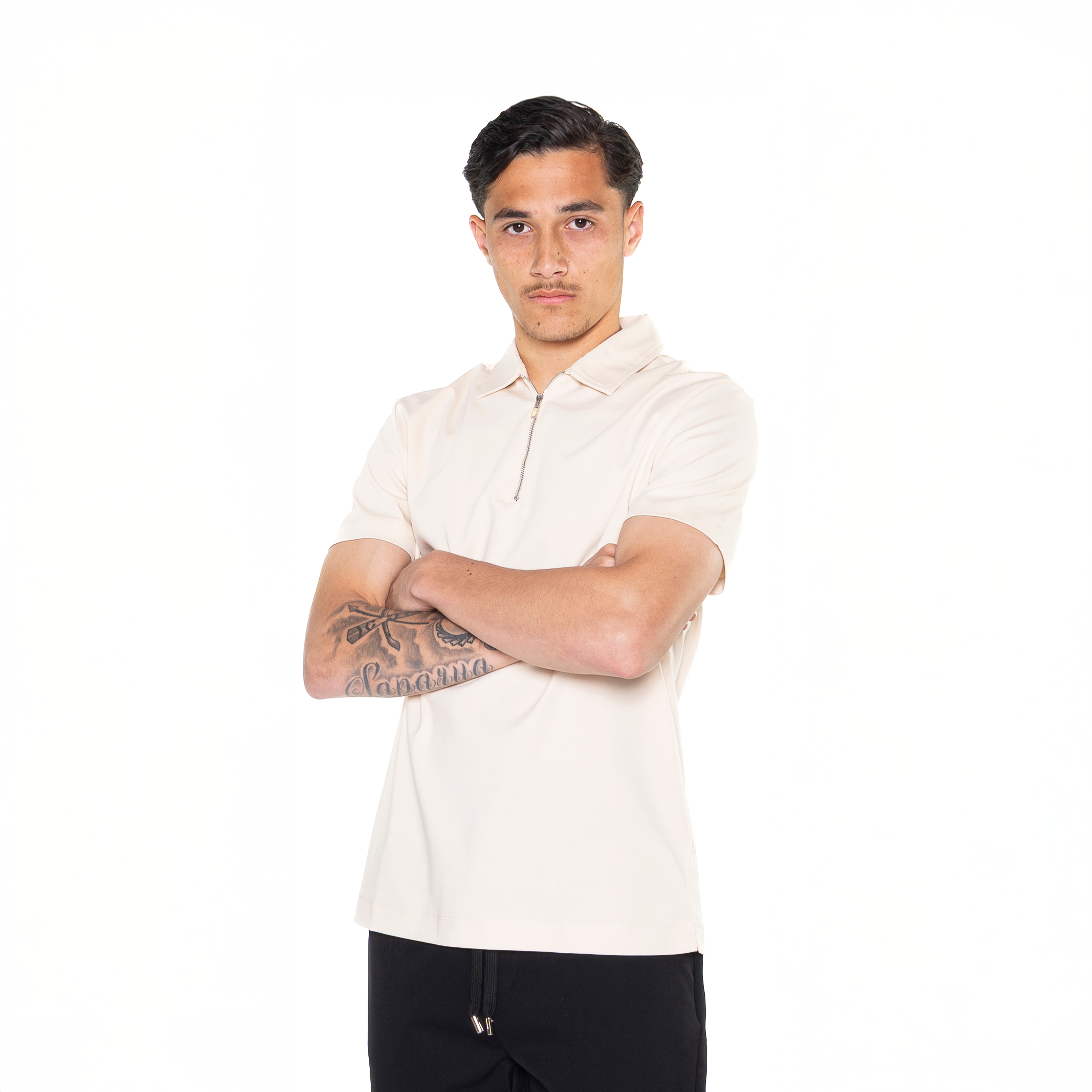 Zandbeige polo