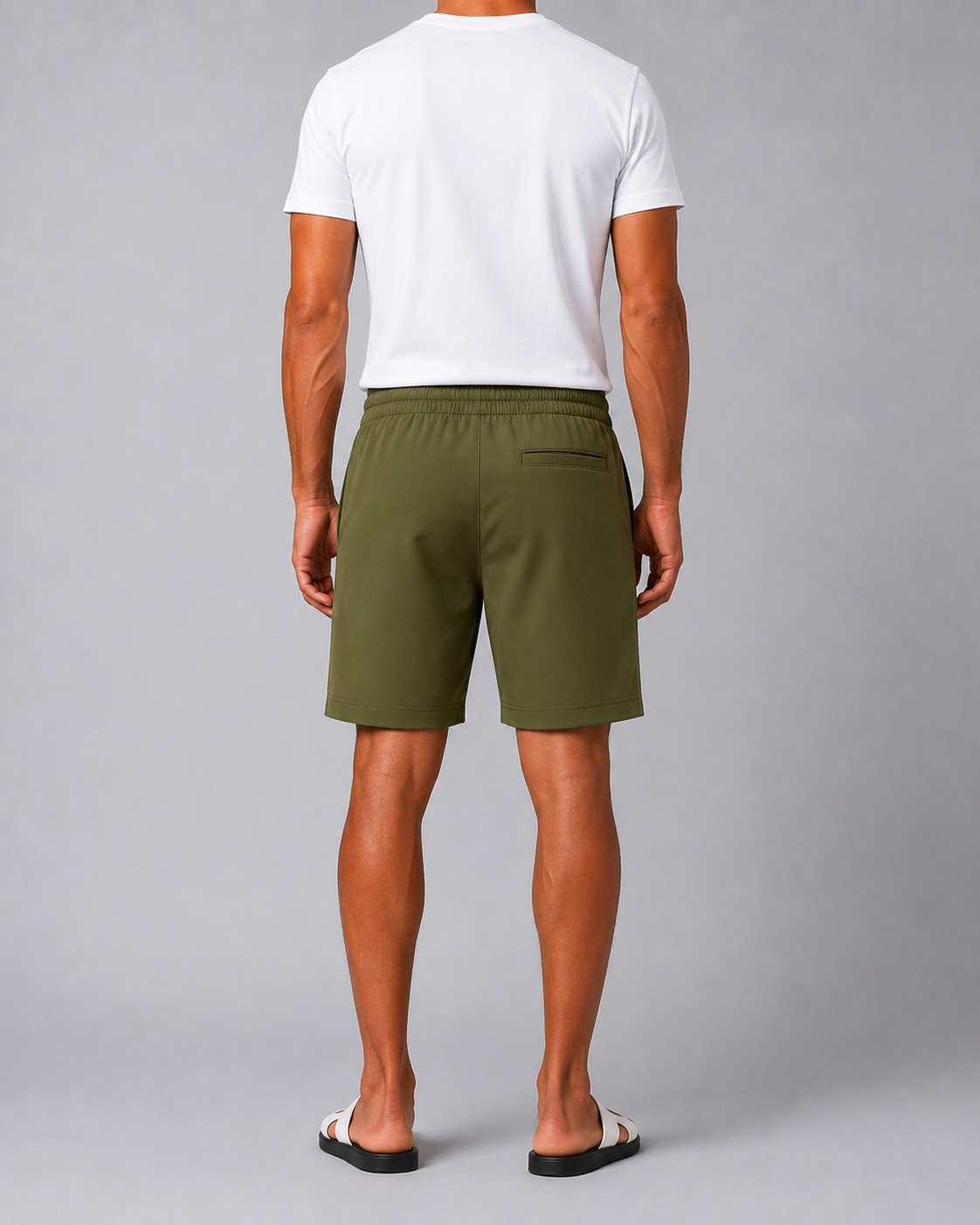Donkergroene shorts