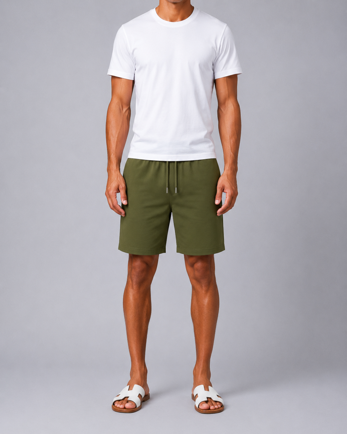 Donkergroene shorts