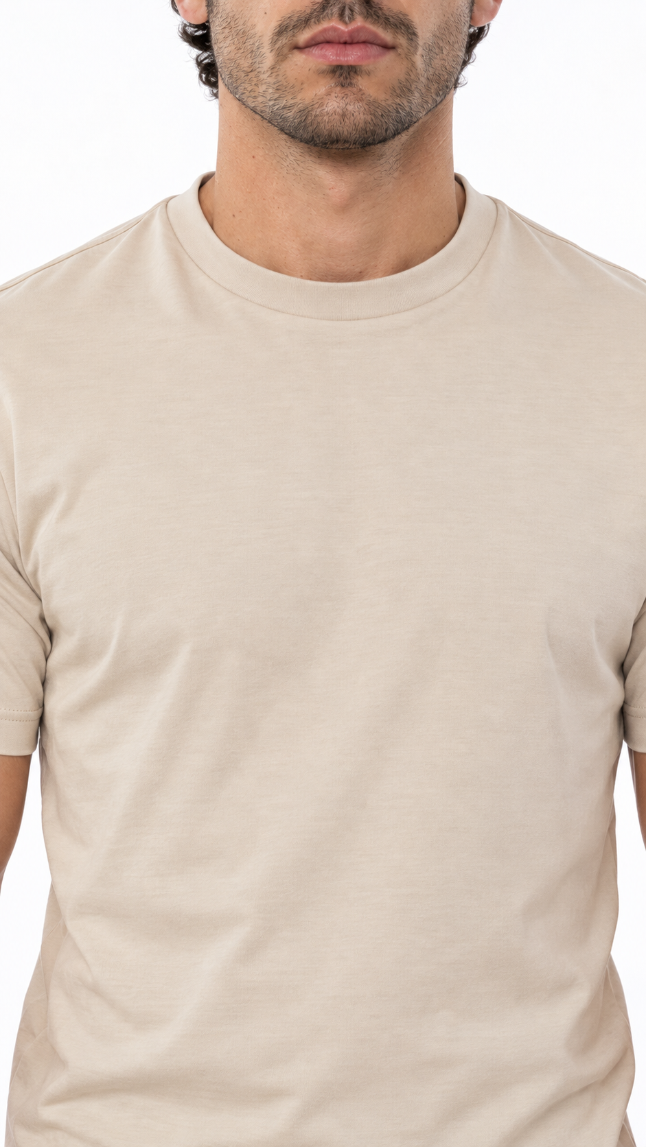 Beige | Glänzendes Hemd
