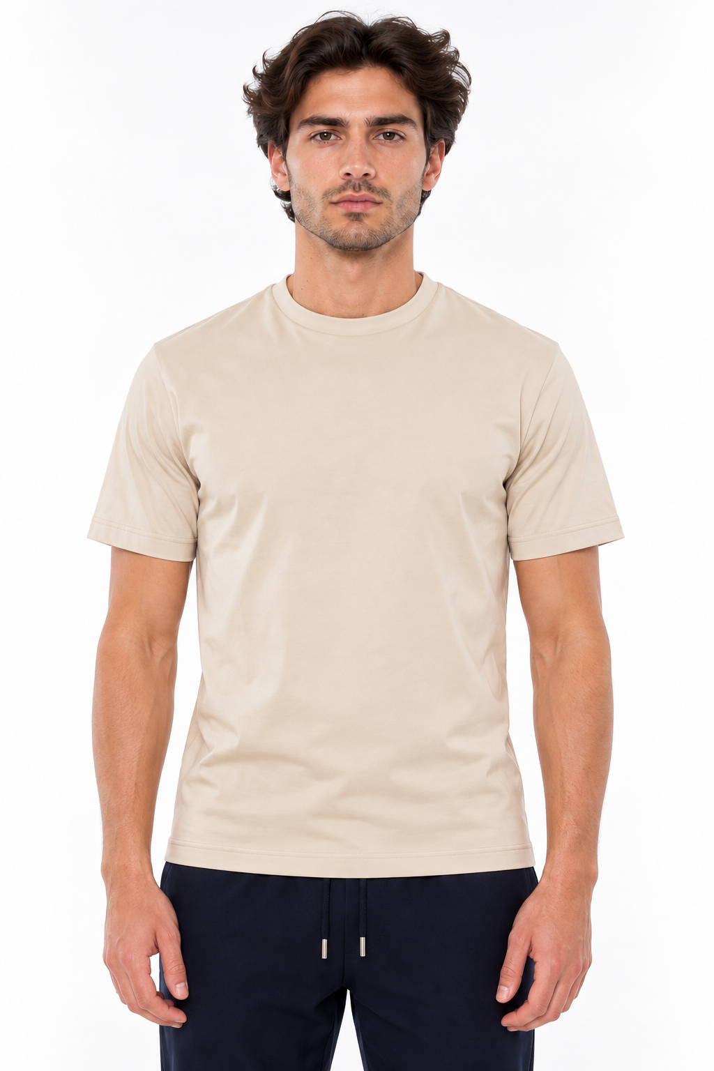 Beige | Glänzendes Hemd