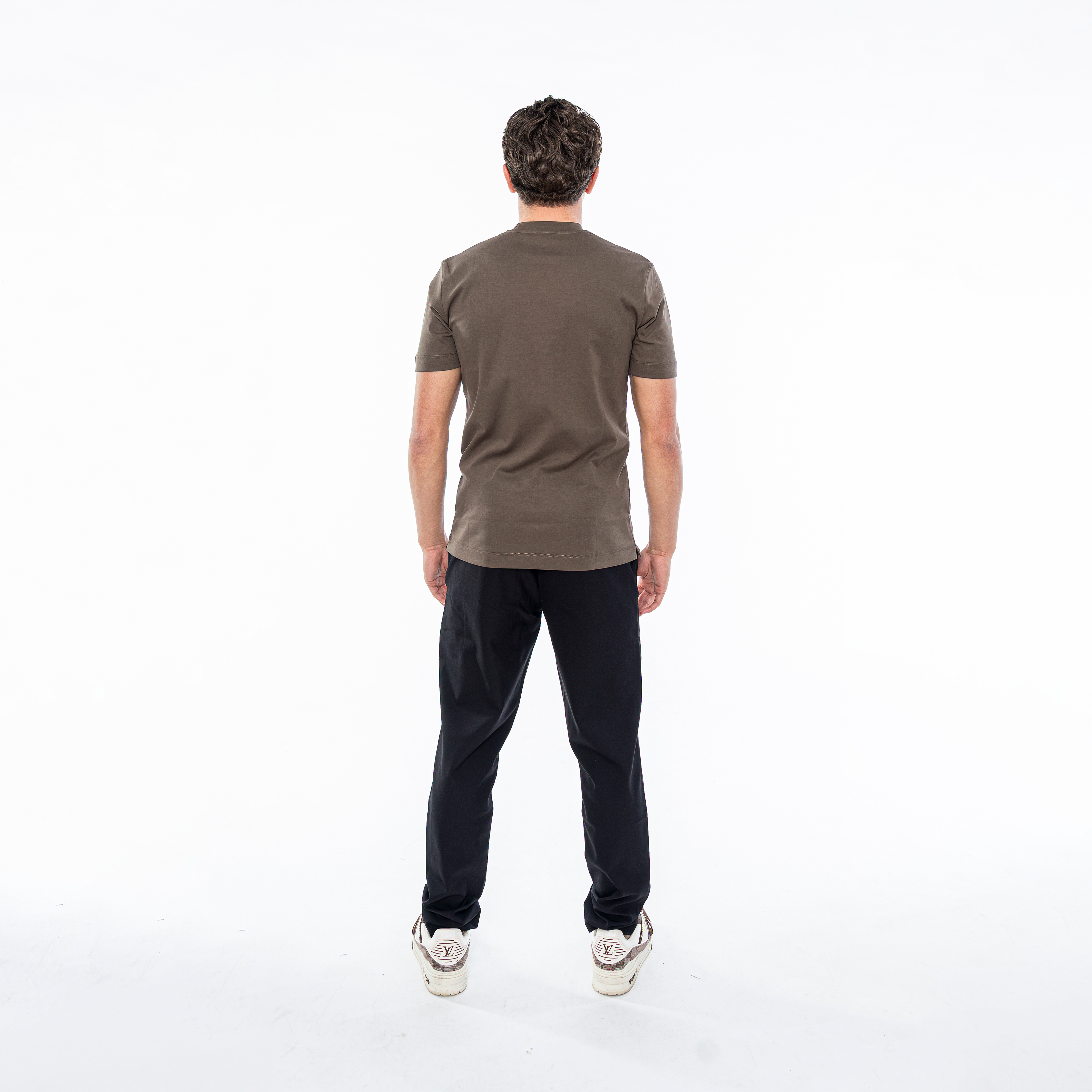 Mocha Brown | Glanzend overhemd