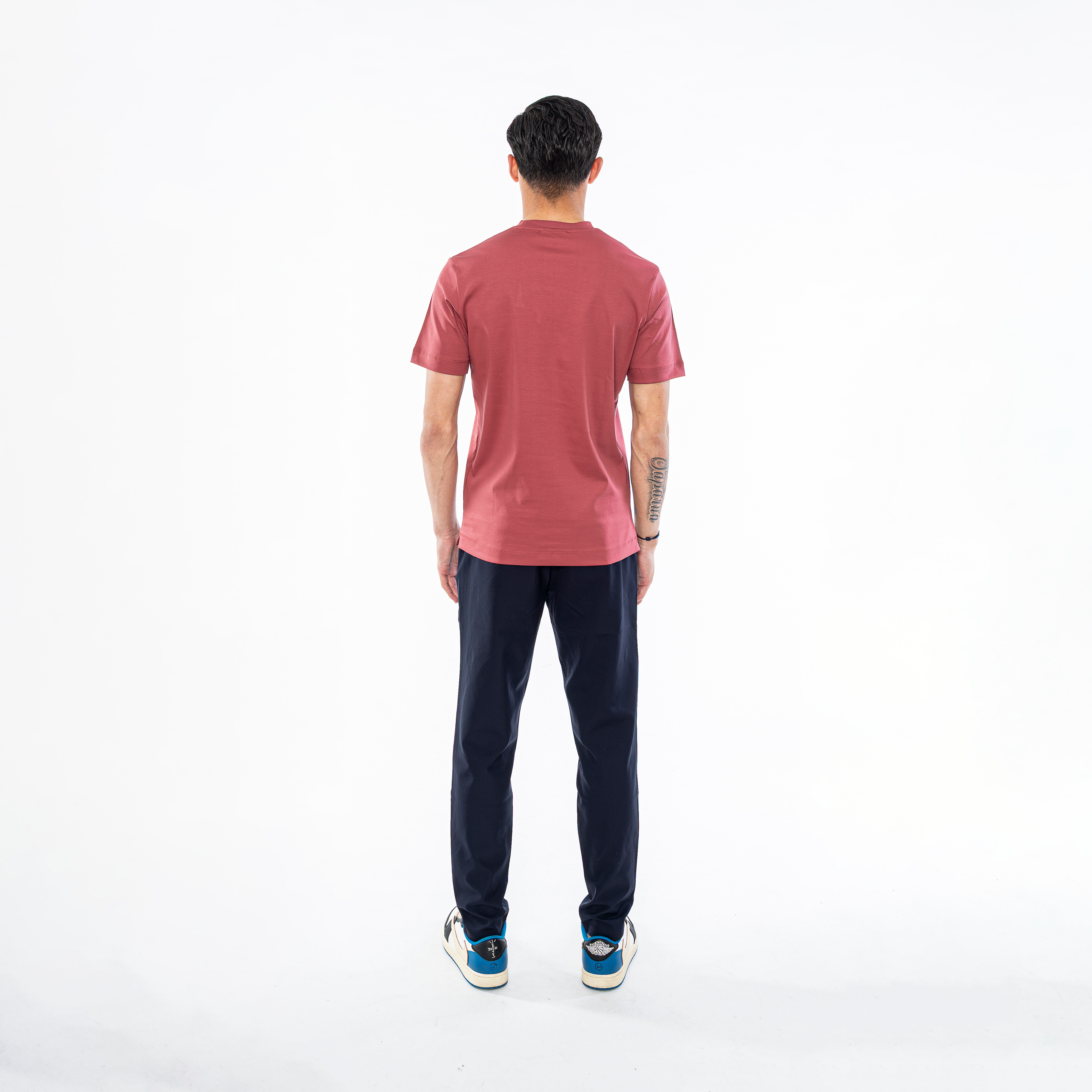 Karmozijnrood | Glanzend shirt
