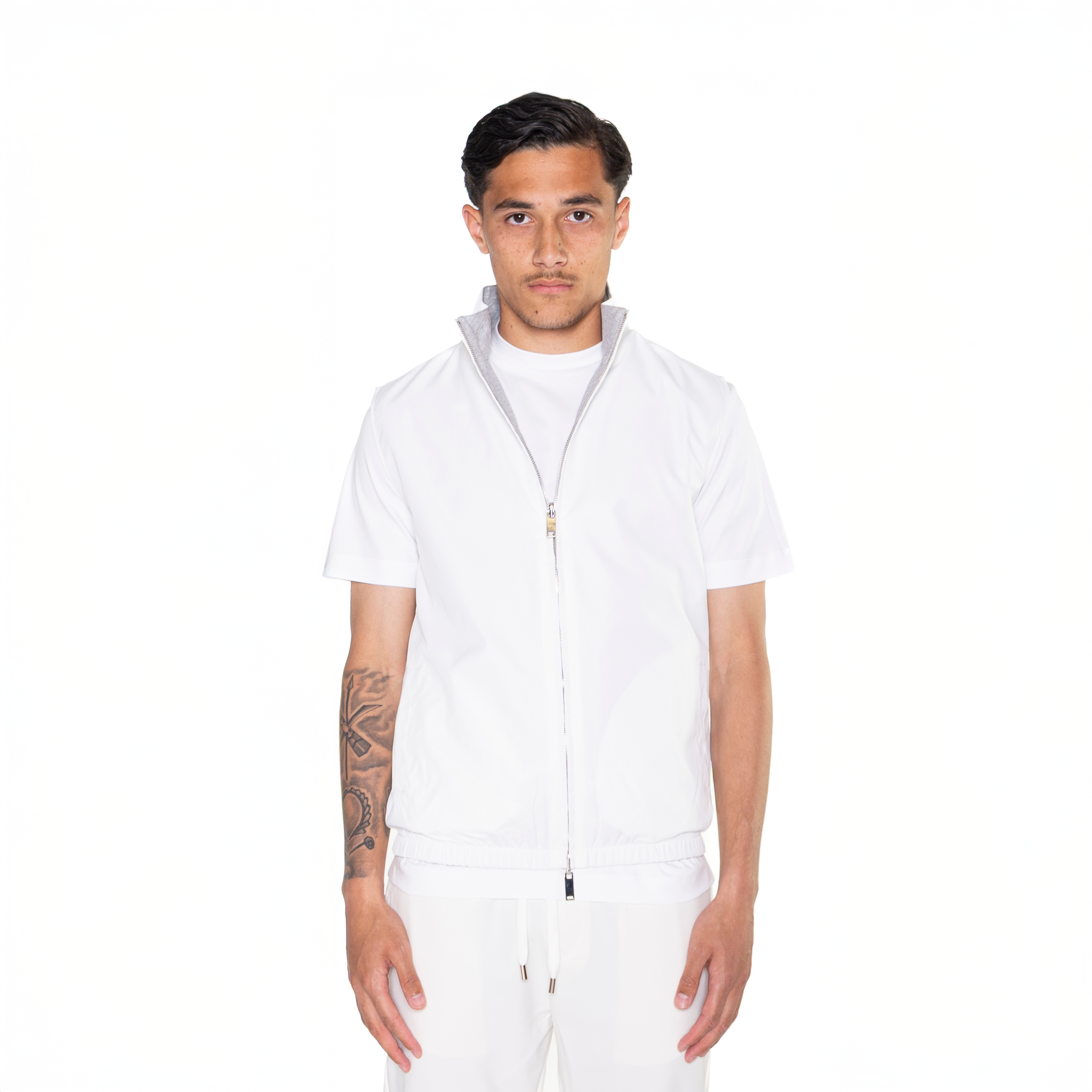 Ivoorwitte bodywarmer