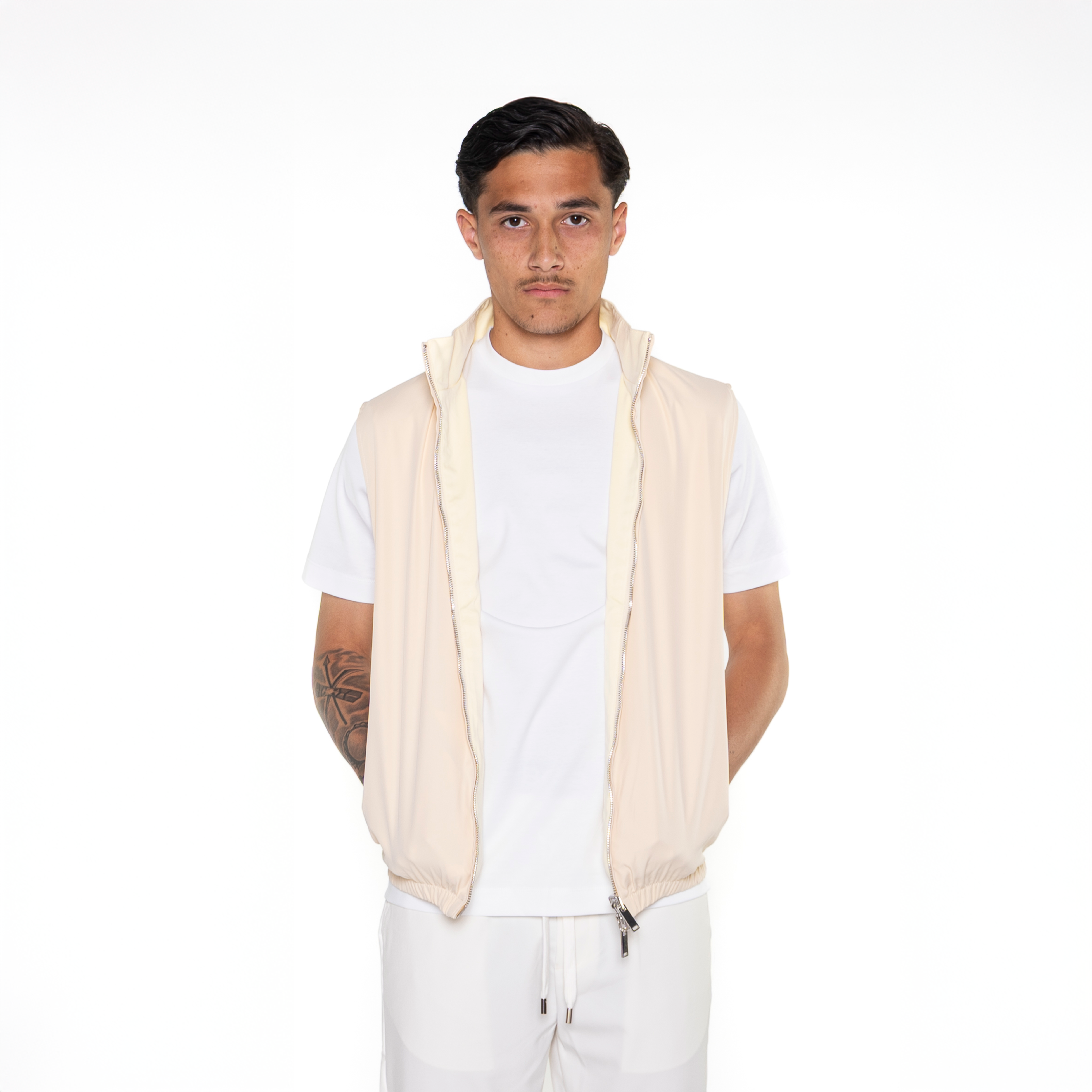 Zandbeige bodywarmer