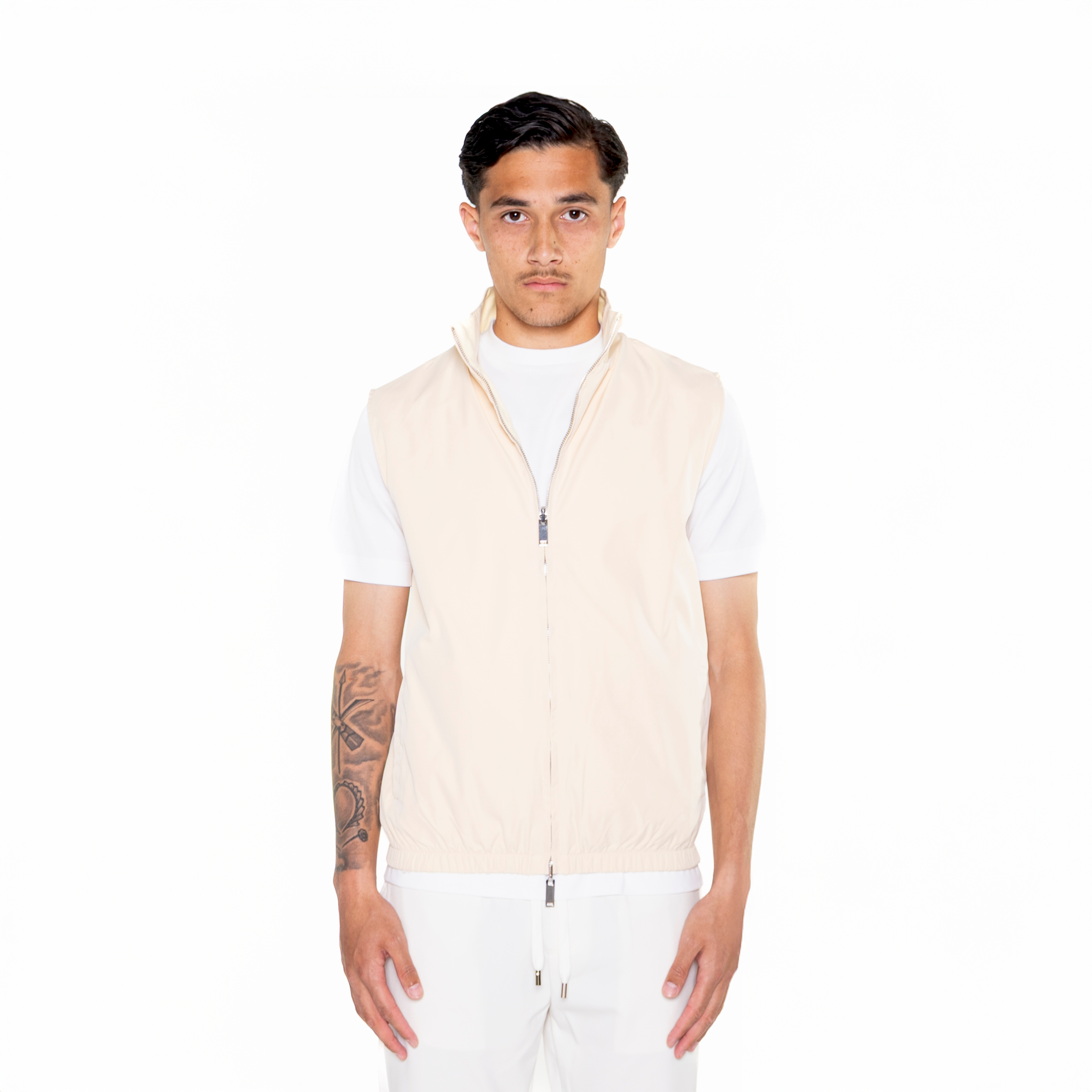 Zandbeige bodywarmer