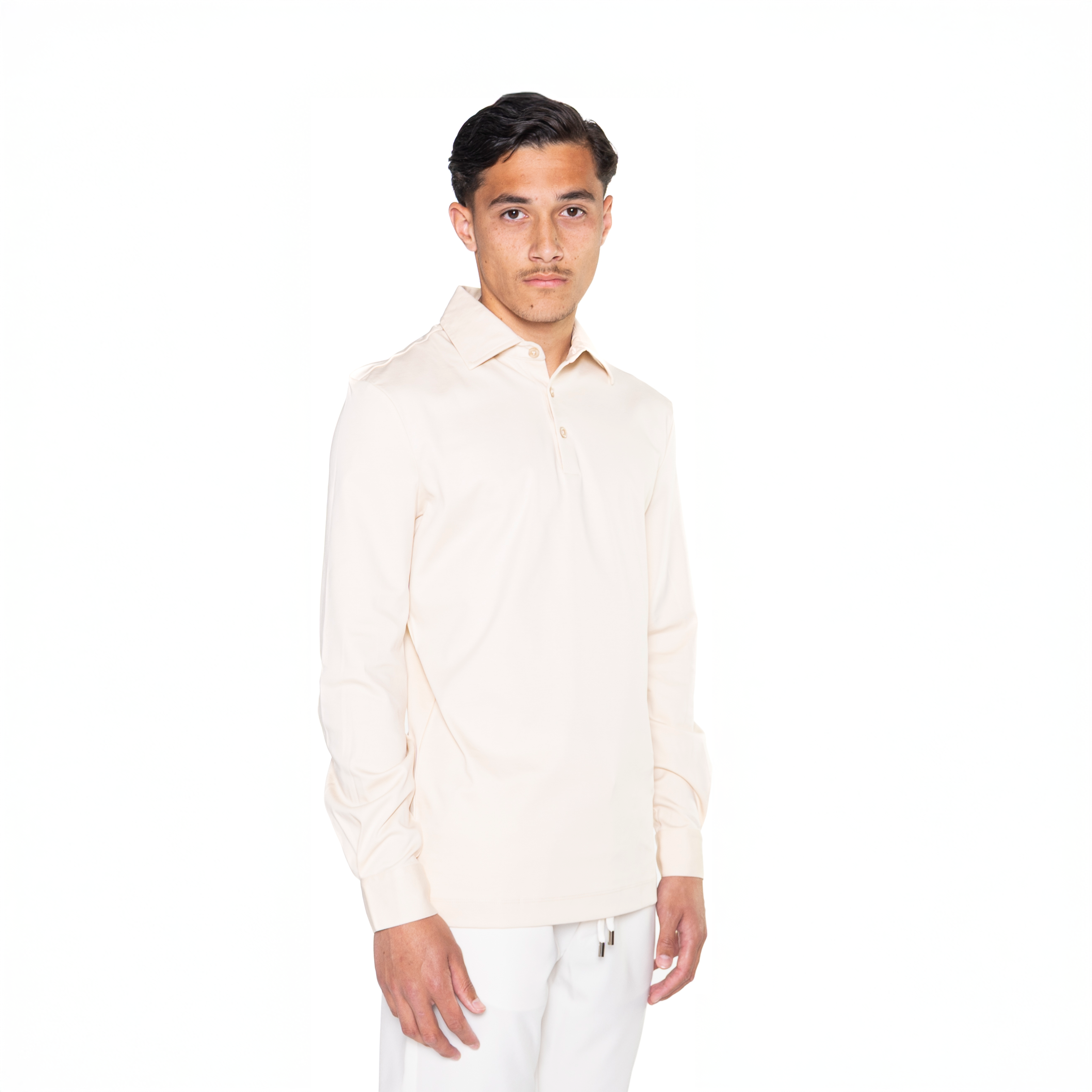 Zandbeige lange mouwen