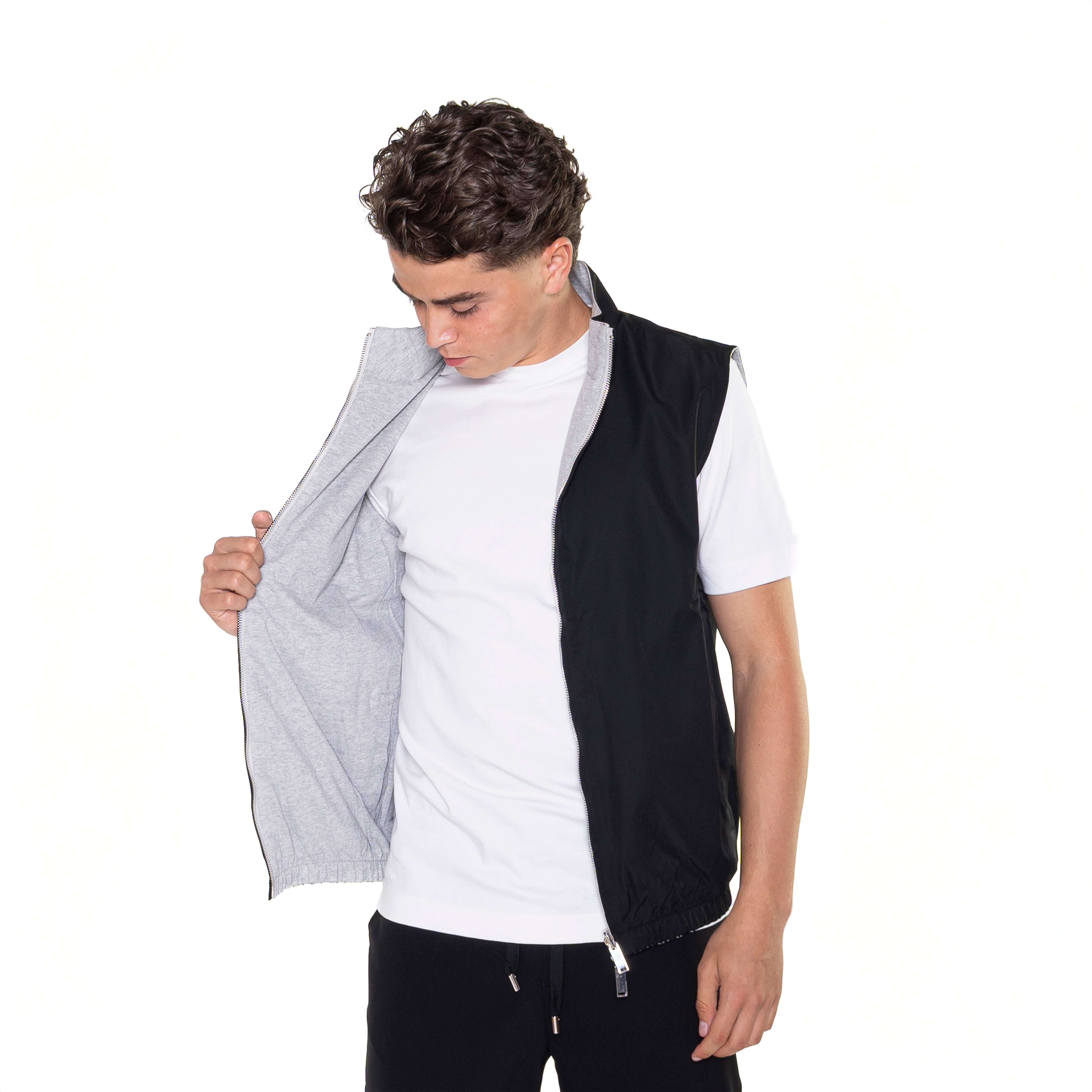 Nachtzwarte bodywarmer