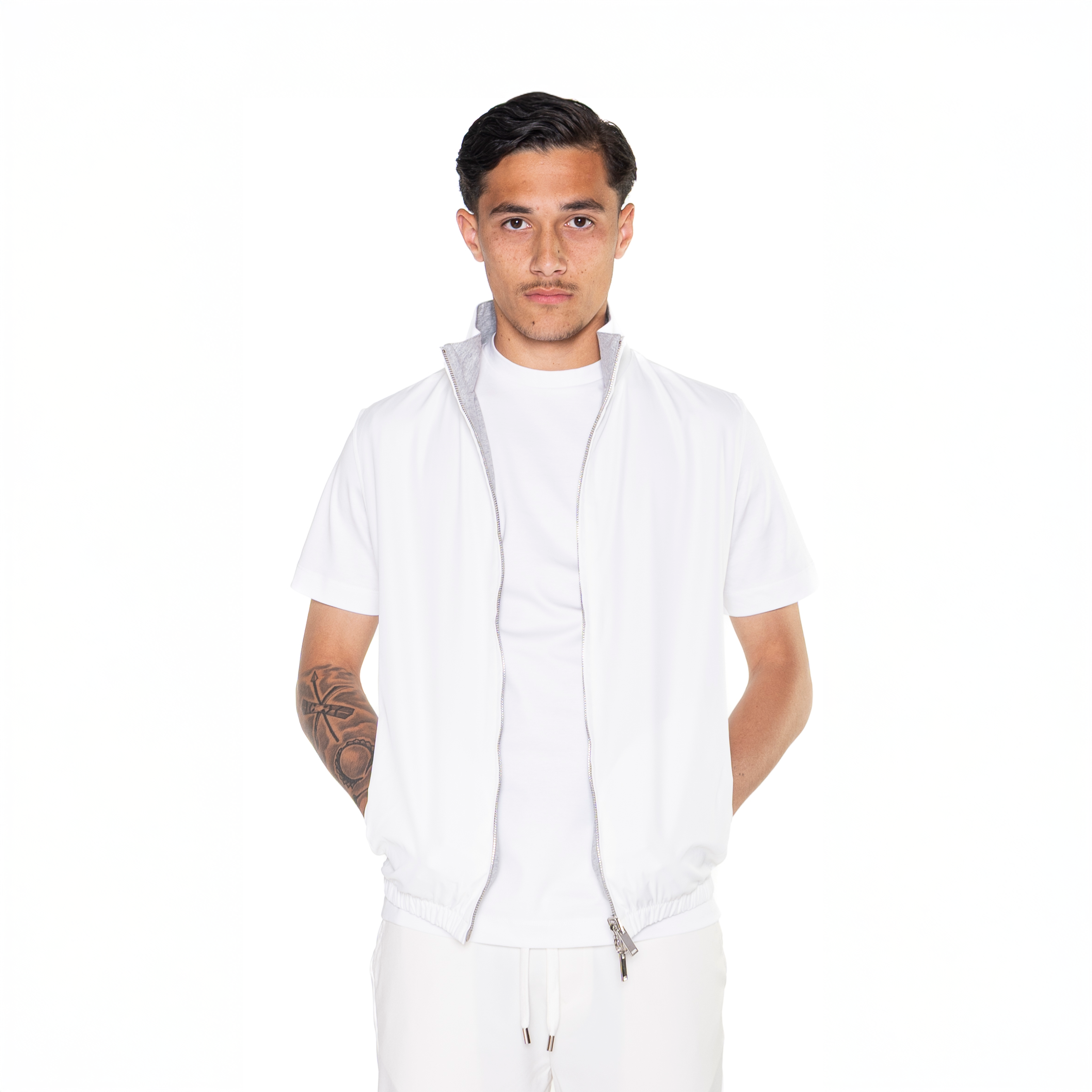 Ivoorwitte bodywarmer
