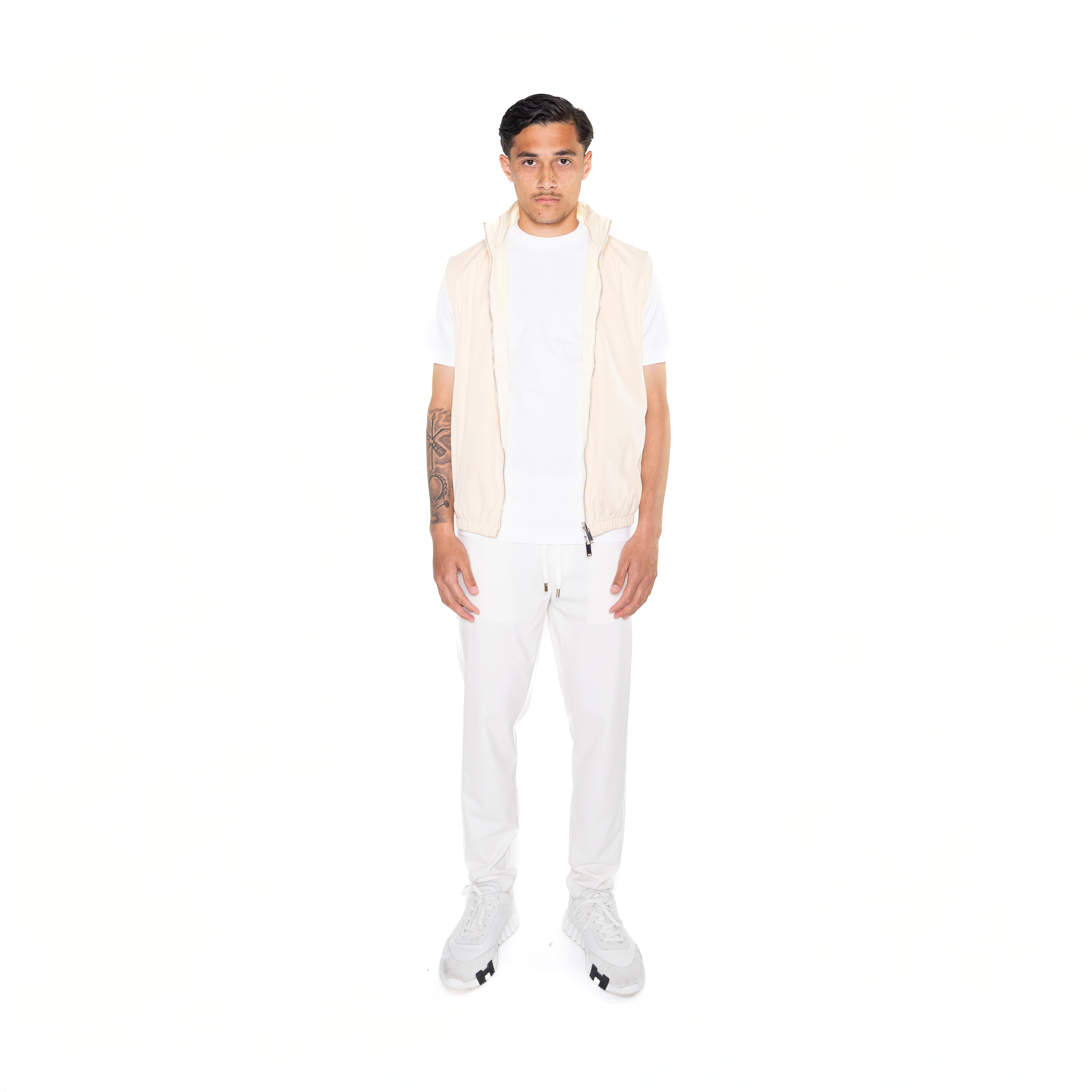 Zandbeige bodywarmer