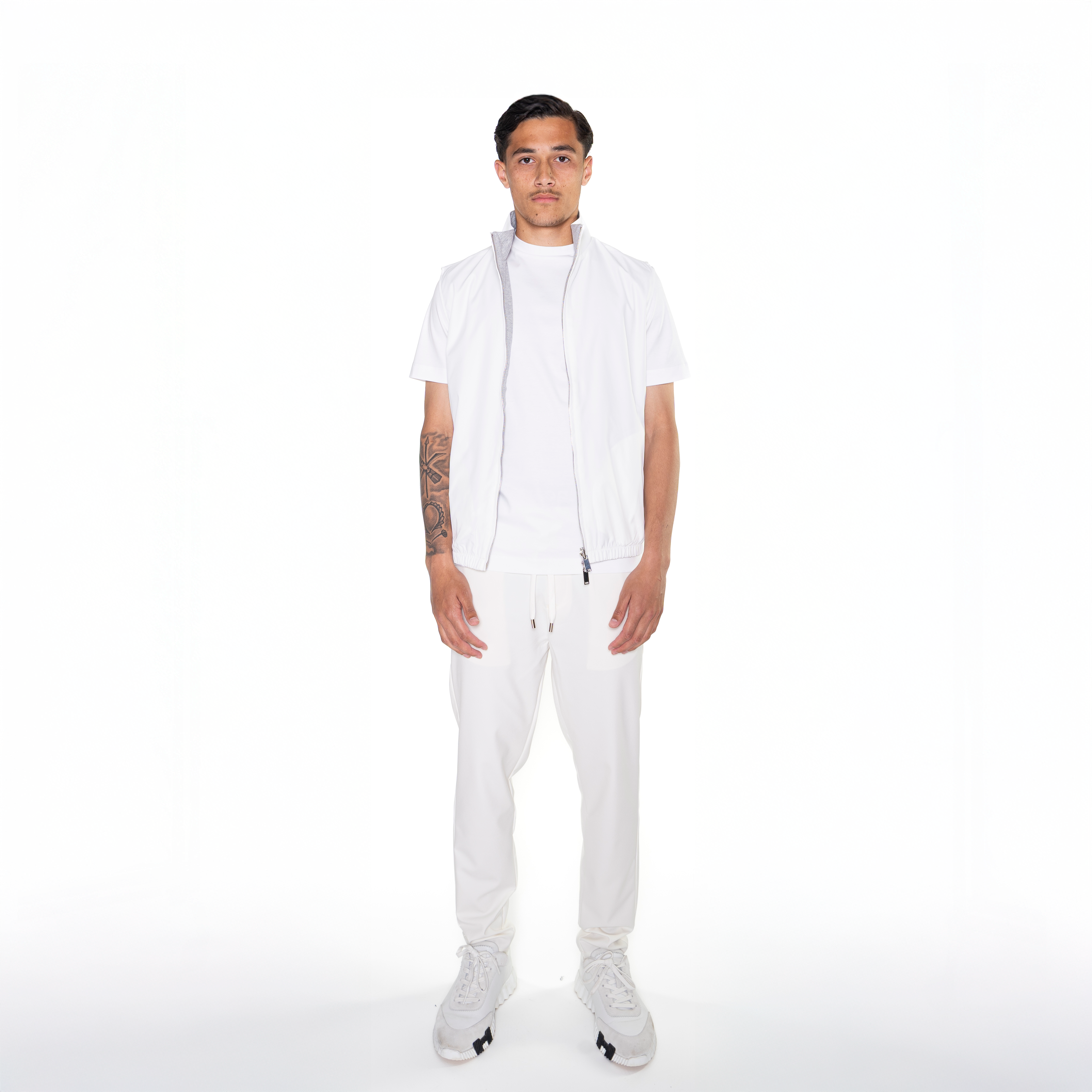 Ivoorwitte bodywarmer