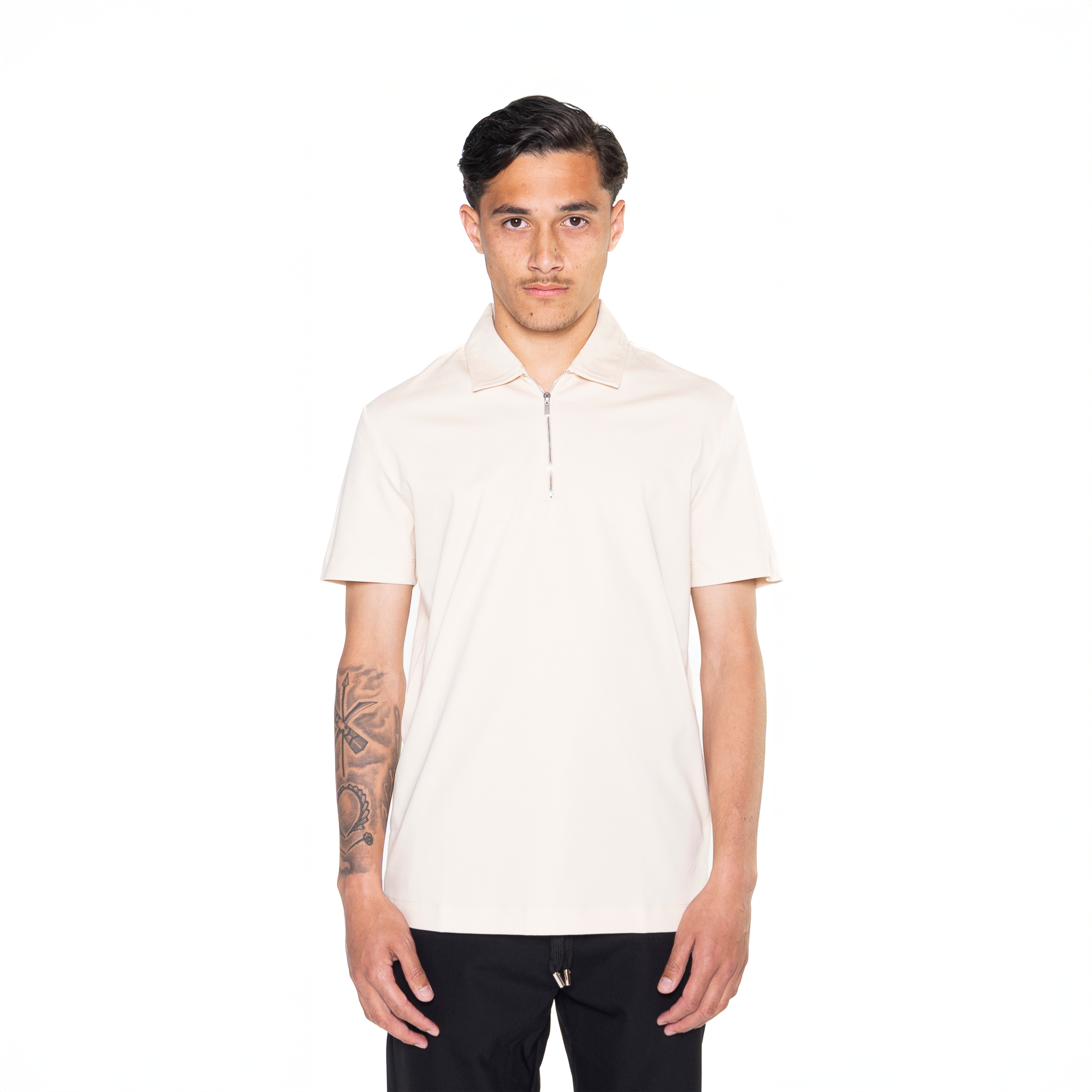Zandbeige polo