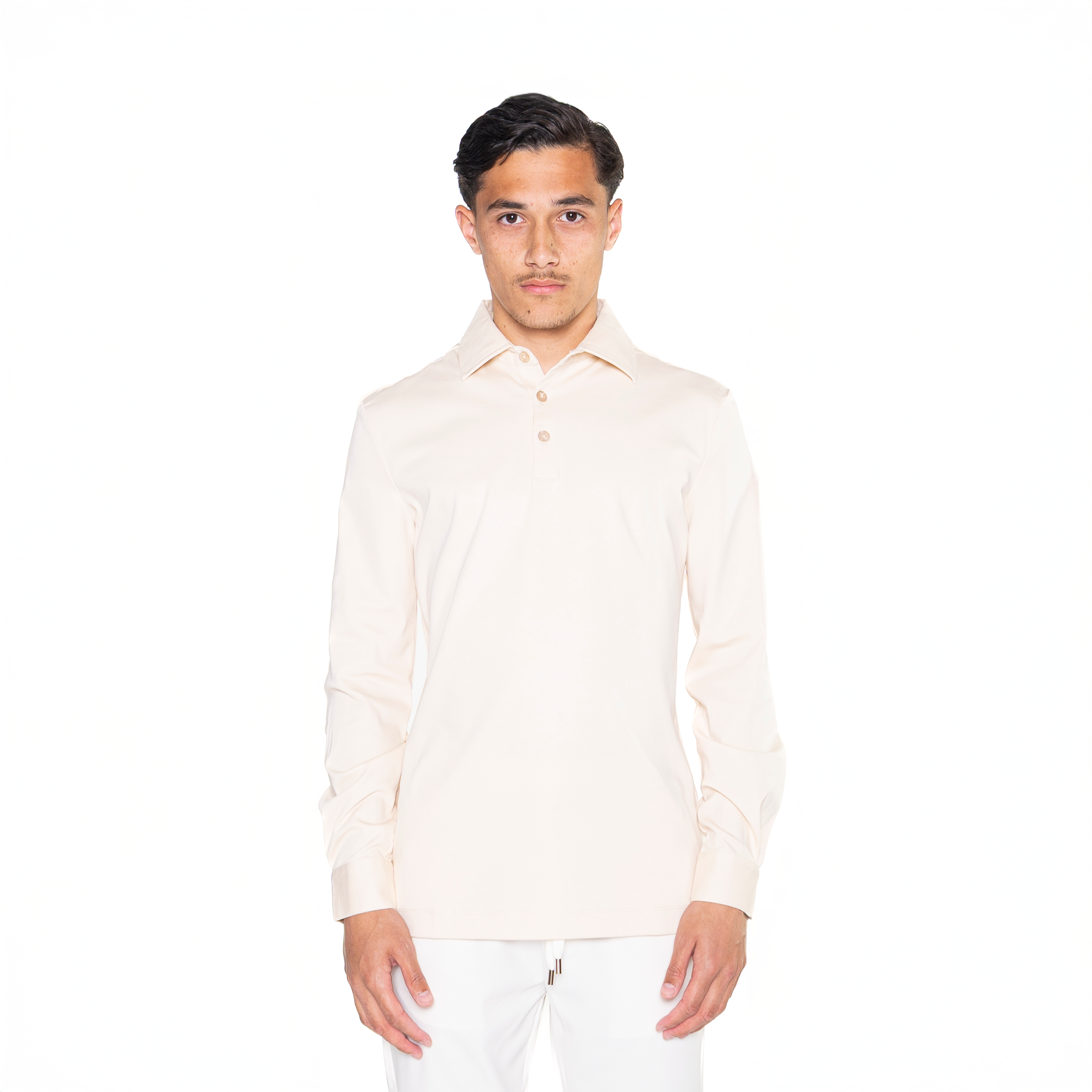 Zandbeige lange mouwen